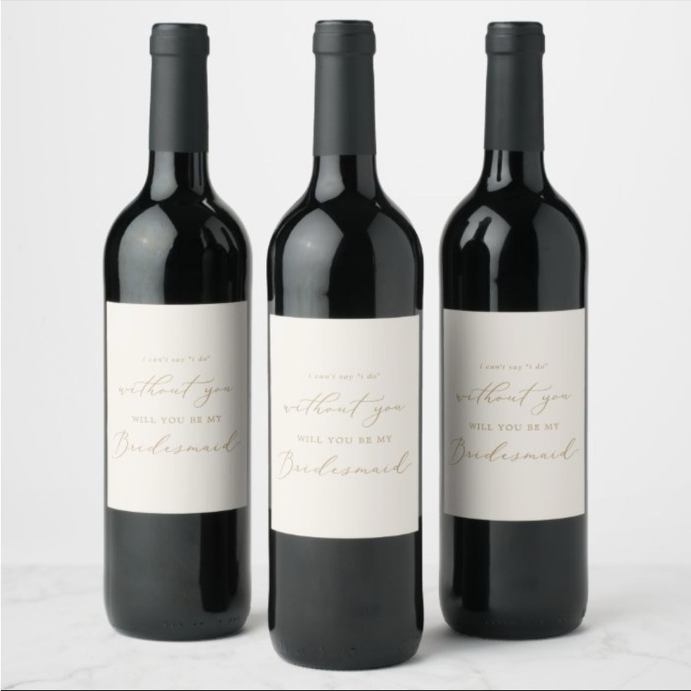 Bridesmaid Proposal Wine Bottle Labels (4)